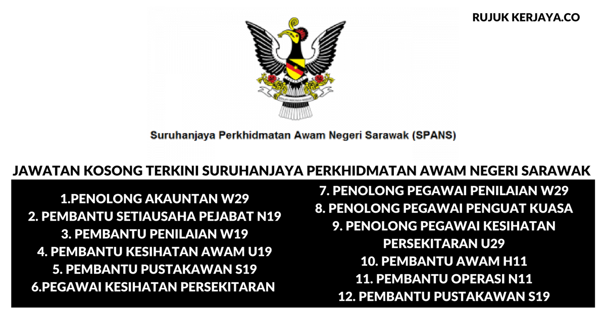 Permohonan Jawatan Suruhanjaya Perkhidmatan Awam Negeri Sarawak Dibuka