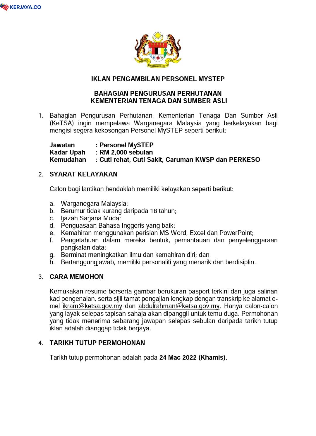 Kementerian Tenaga Dan Sumber Asli (KeTSA)