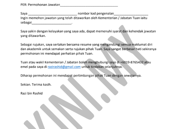 Jawatan Kosong Terkini Mohon Kerja Mystep Guna Email Ini Contoh Email