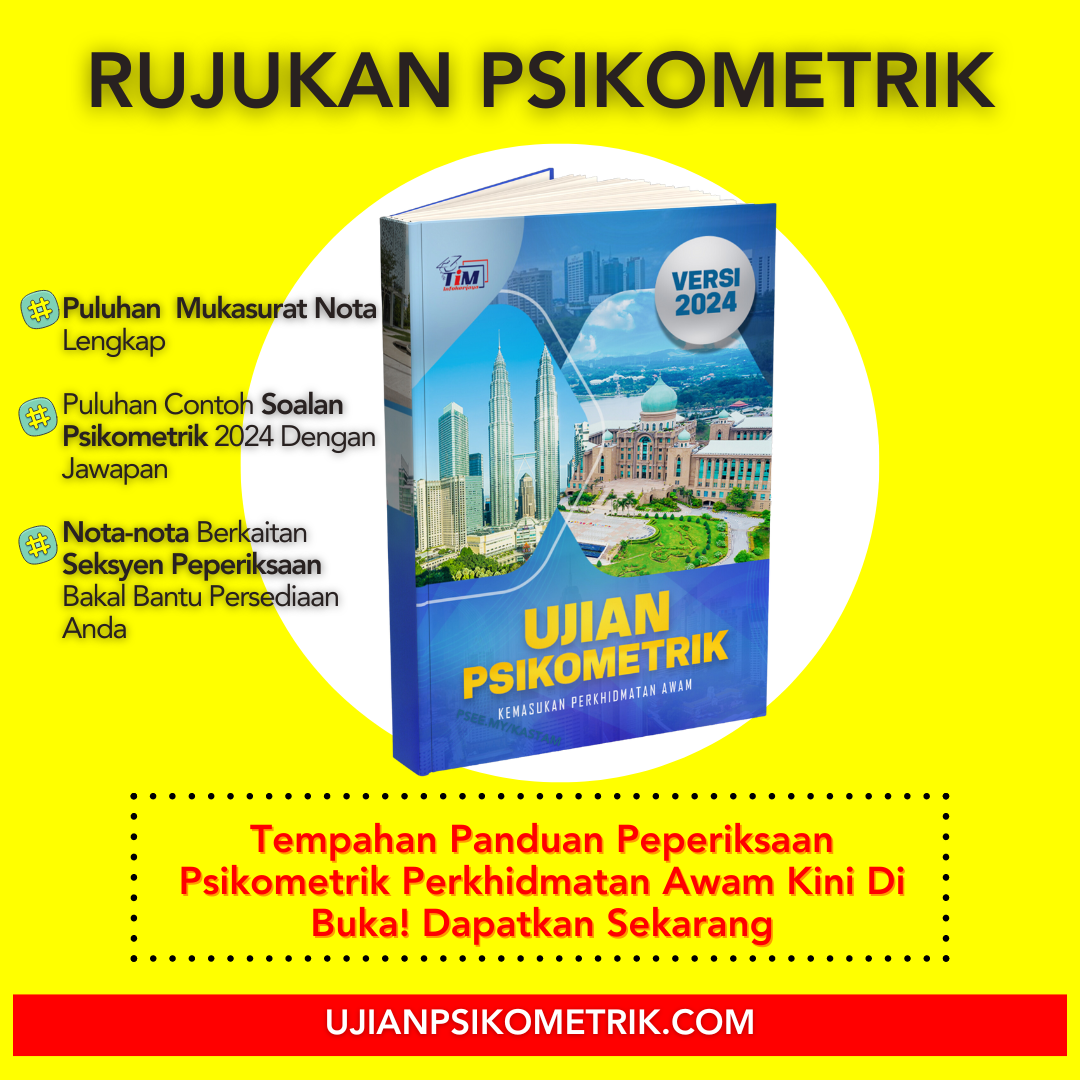 200 Contoh Soalan Psikometrik Pembantu Pertahanan Awam KP19 KERJAYA