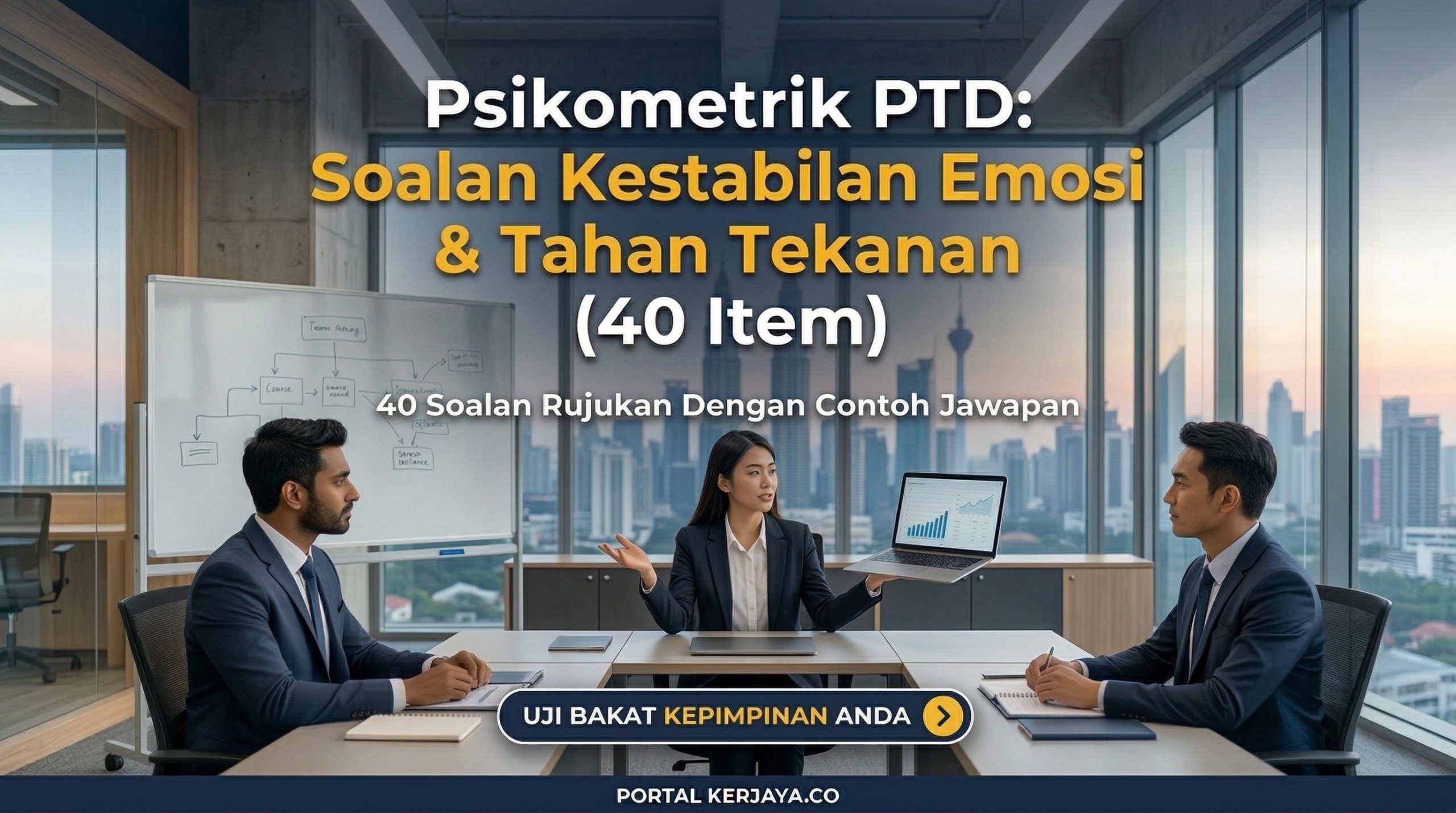 Psikometrik PTD: Soalan Kestabilan Emosi & Tahan Tekanan (40 Item)