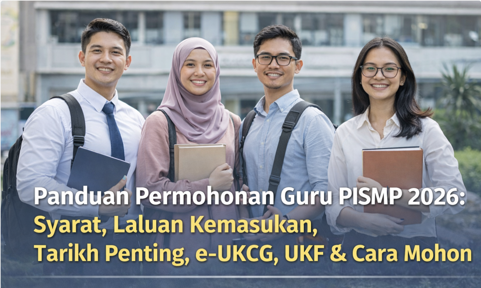 Panduan Permohonan Guru PISMP 2026: Syarat, Laluan Kemasukan, Tarikh Penting, e-UKCG, UKF & Cara Mohon