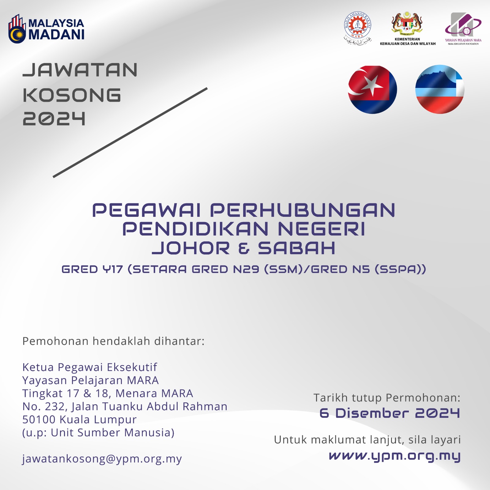 ypm new 1 • Kerja Kosong Kerajaan