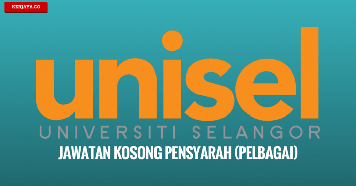 Jawatan Kosong Terkini Universiti Selangor (UNISEL 
