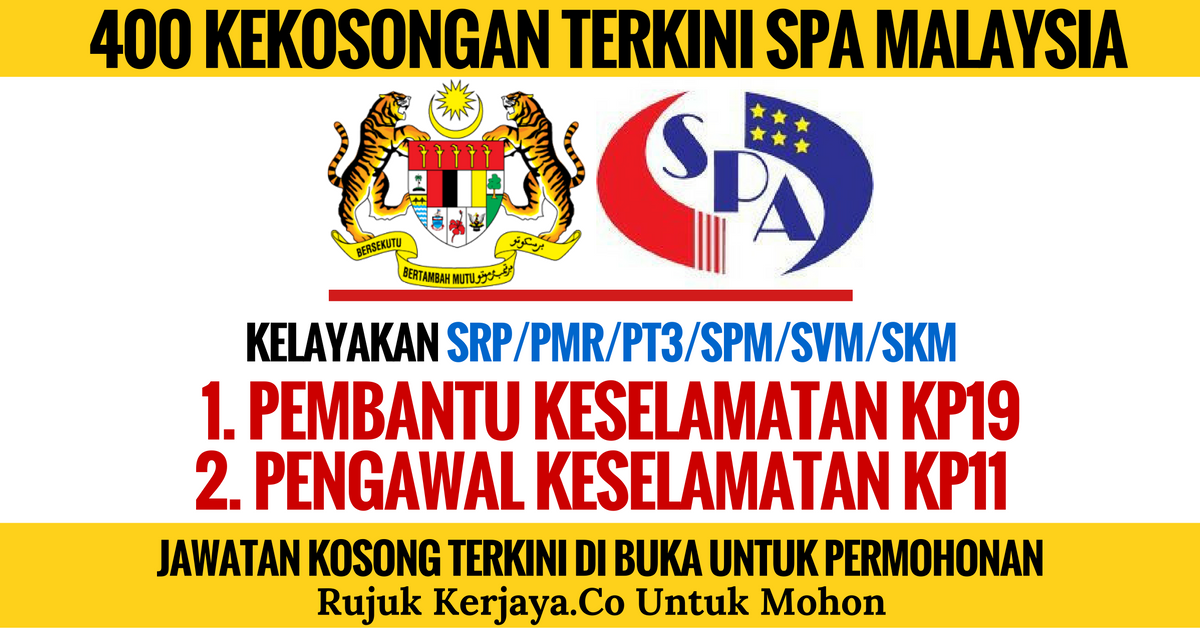 Suruhanjaya Perkhidmatan Awam (SPA Malaysia) • Kerja Kosong Kerajaan