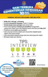 Hari Terbuka Kementerian Kewangan ~ 4000 Jawatan Kosong Ditawarkan