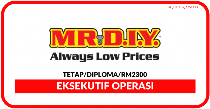 Jawatan Kosong Terkini Eksekutif Latihan di Mr DIY 