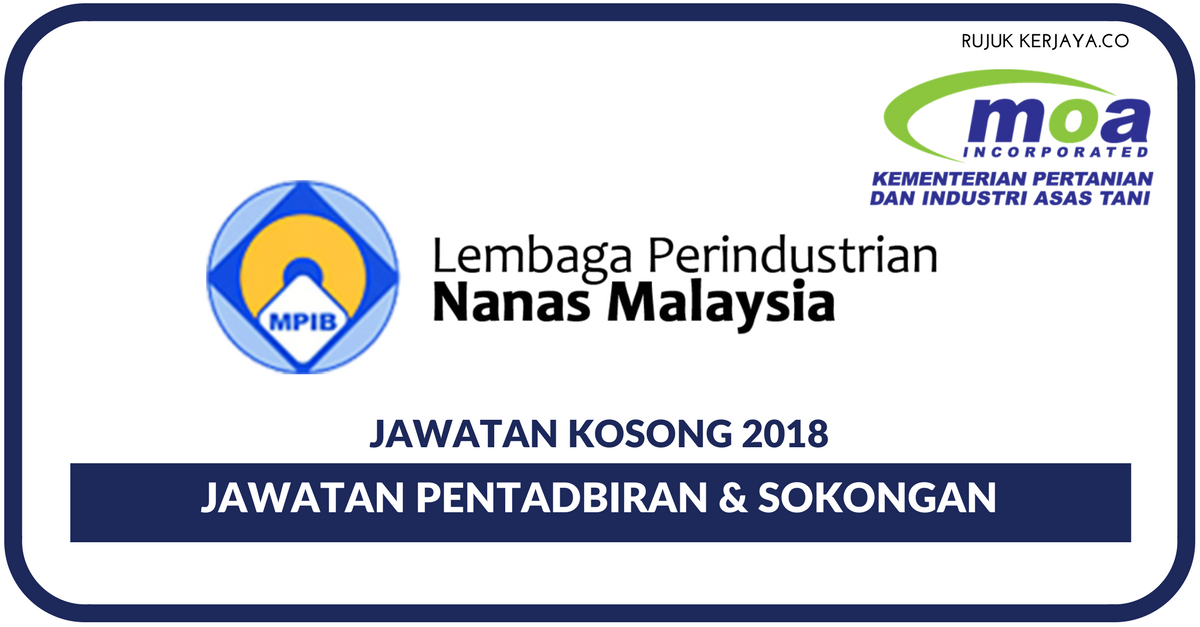 Iklan Jawatan Lembaga Perindustrian Nanas Malaysia (MPIB 