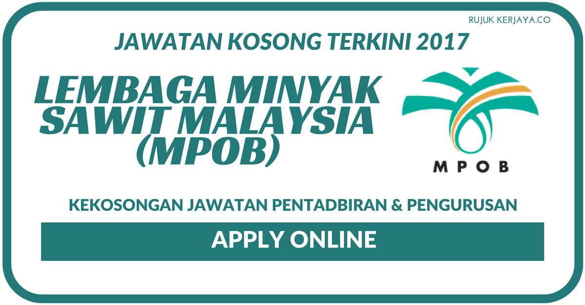 Lembaga Minyak Sawit Malaysia (mpob)