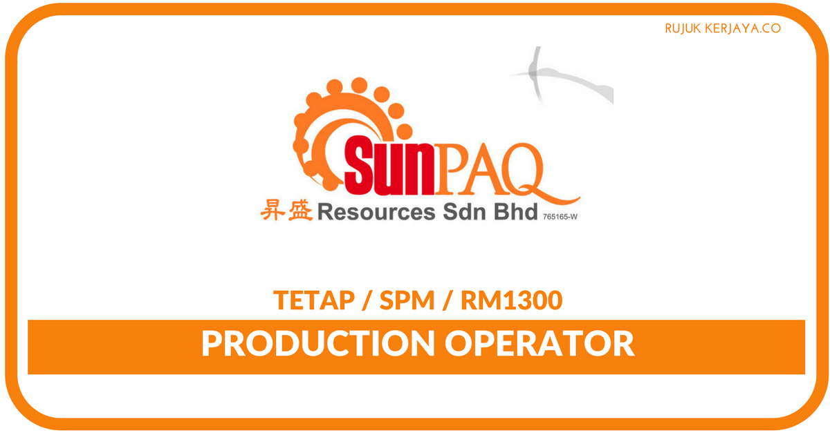 Sunpaq Sdn Bhd • Kerja Kosong Kerajaan