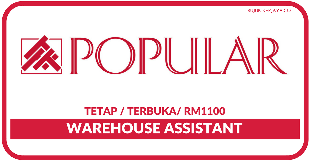 Popular Book Co. (M) Sdn Bhd • Kerja Kosong Kerajaan