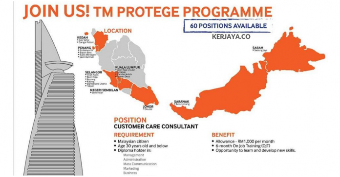 Telekom Malaysia _ TM Protege - Jawatan Customer Care Consultant Seluruh Negeri Telekom Malaysia / TM Protege - Jawatan Customer Care Consultant Seluruh Negeri