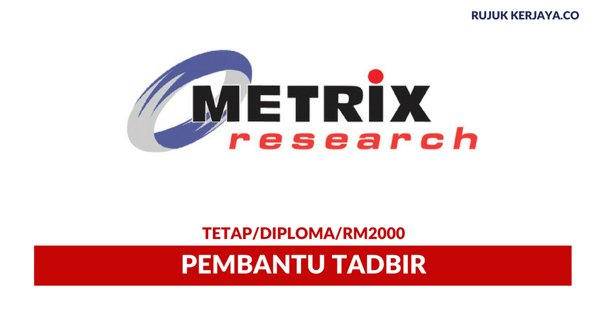 Metrix Research Sdn.Bhd • Kerja Kosong Kerajaan