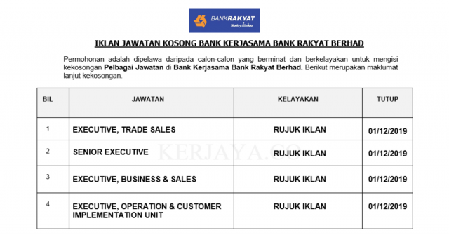 Eksekutif Bank Rakyat