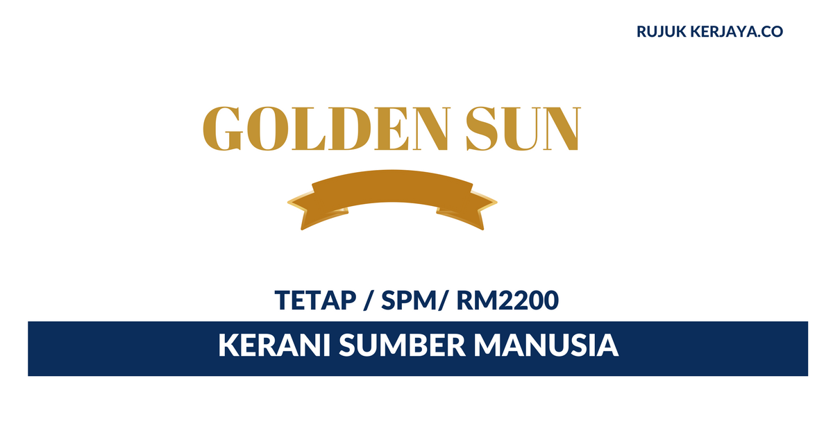 Kelab Golden Sun ~ Kerani Sumber Manusia