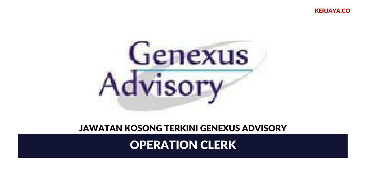 Permohonan Jawatan Kosong Genexus Advisory