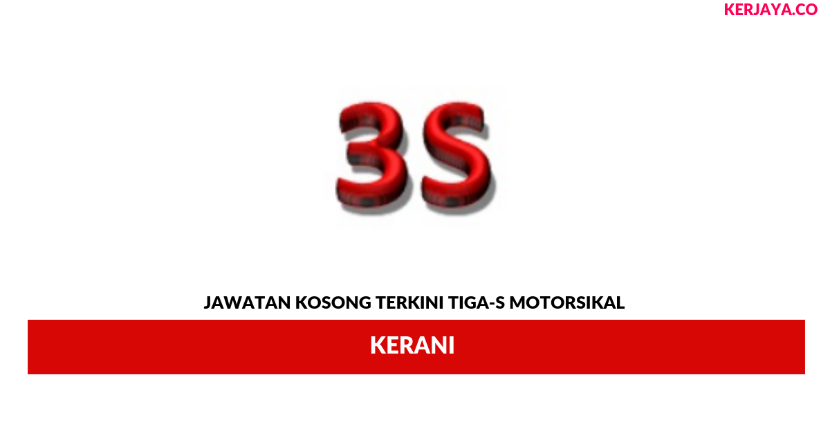 Permohonan Jawatan Kosong Tiga-S Motorsikal