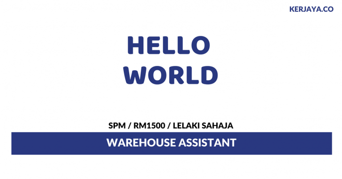 Hello World Software Solutions Hello World ~ Warehouse Assistant