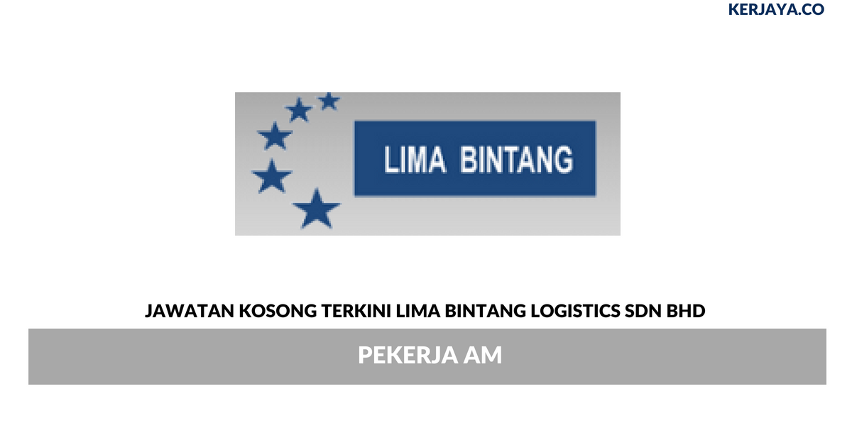 Permohonan Jawatan Kosong Lima Bintang Logistics