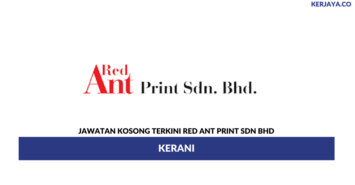 Permohonan Jawatan Kosong Red Ant Print