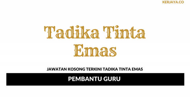 Tadika Tinta Emas ~ Pembantu Guru