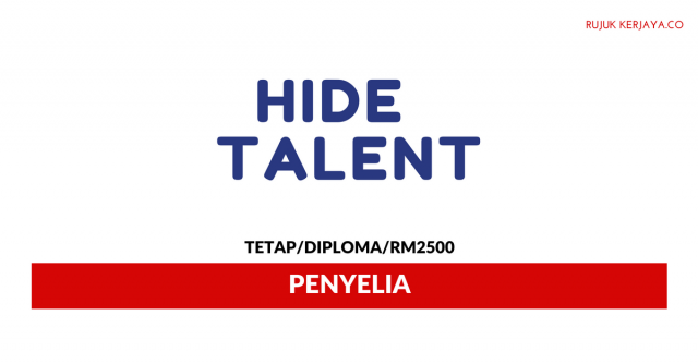 Agensi Perkerjaan TalentHide ~ Penyelia