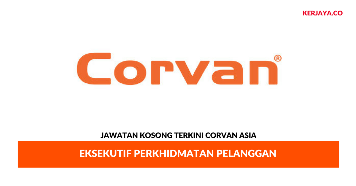 Permohonan Jawatan Kosong Corvan Asia
