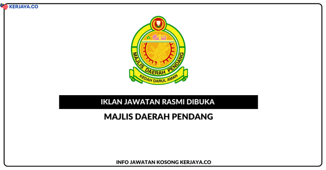 Majlis Daerah Pendang (MDP) ~ Kekosongan Jawatan Pekerja Sambilan Harian (PSH)