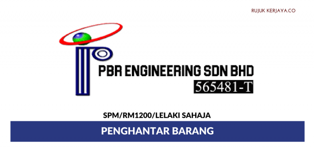 Penghantar Barang PBR Management ~ Gaji RM1200/ Lelaki
