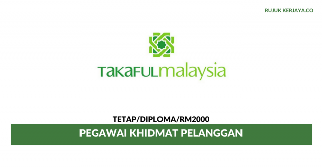 Takaful ~ Pegawai Khidmat Pelanggan