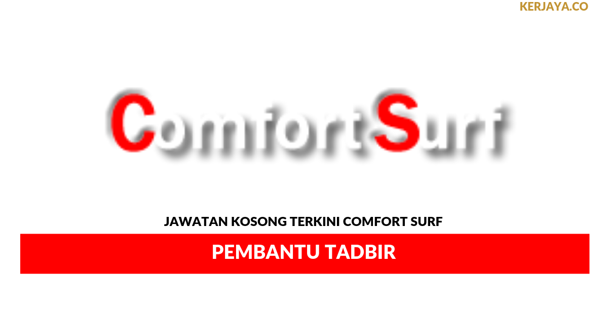 Permohonan Jawatan Kosong Comfort Surf