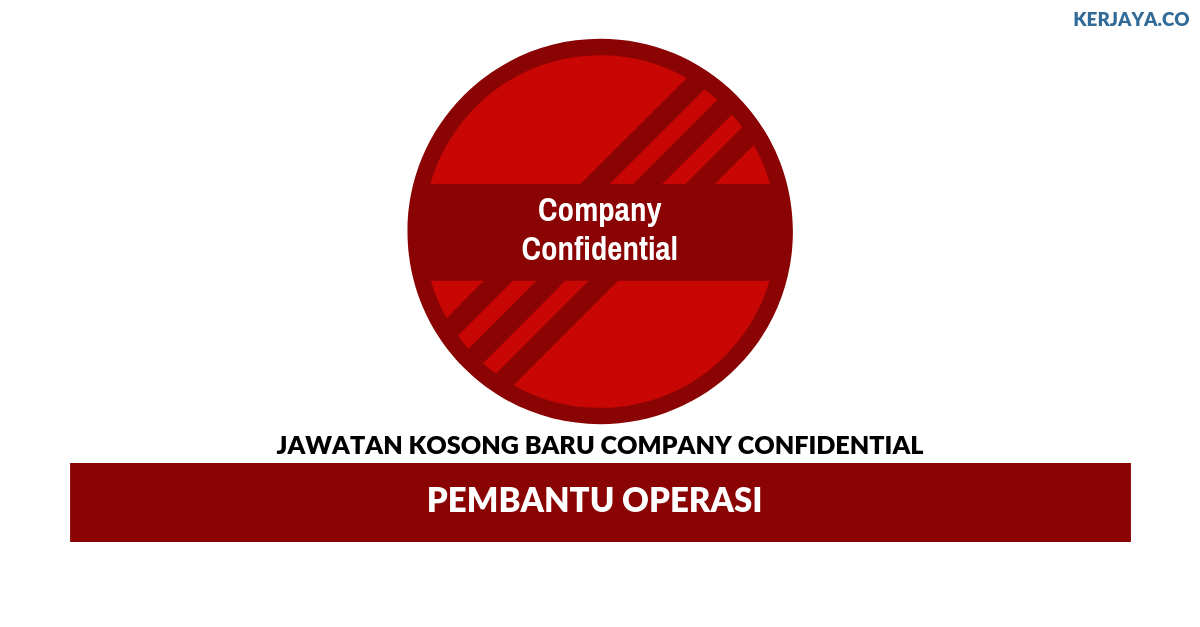 Permohonan Jawatan Kosong Company Confidential