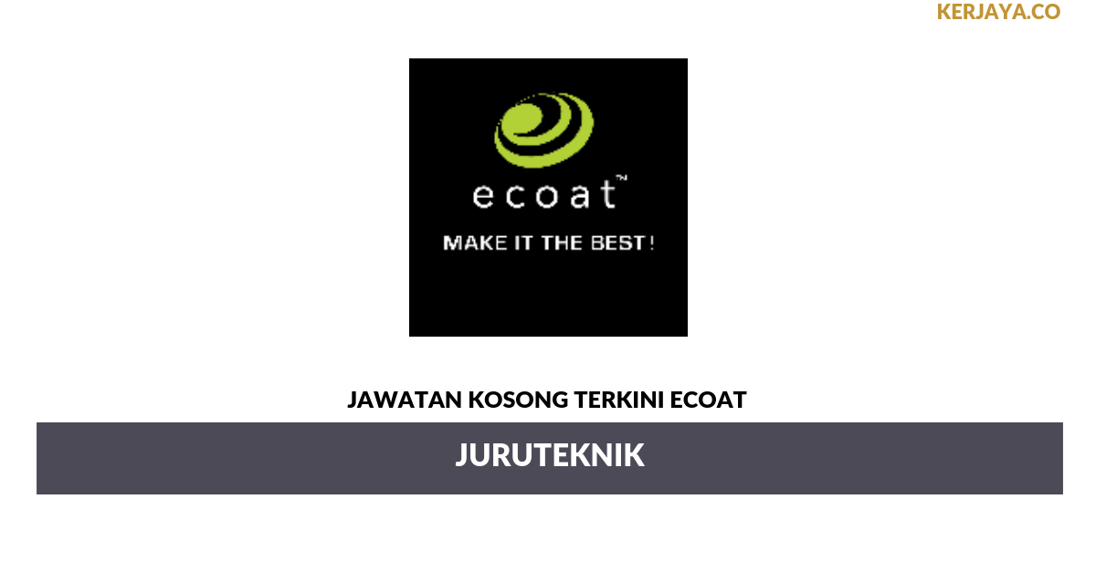 Permohonan Jawatan Kosong Ecoat