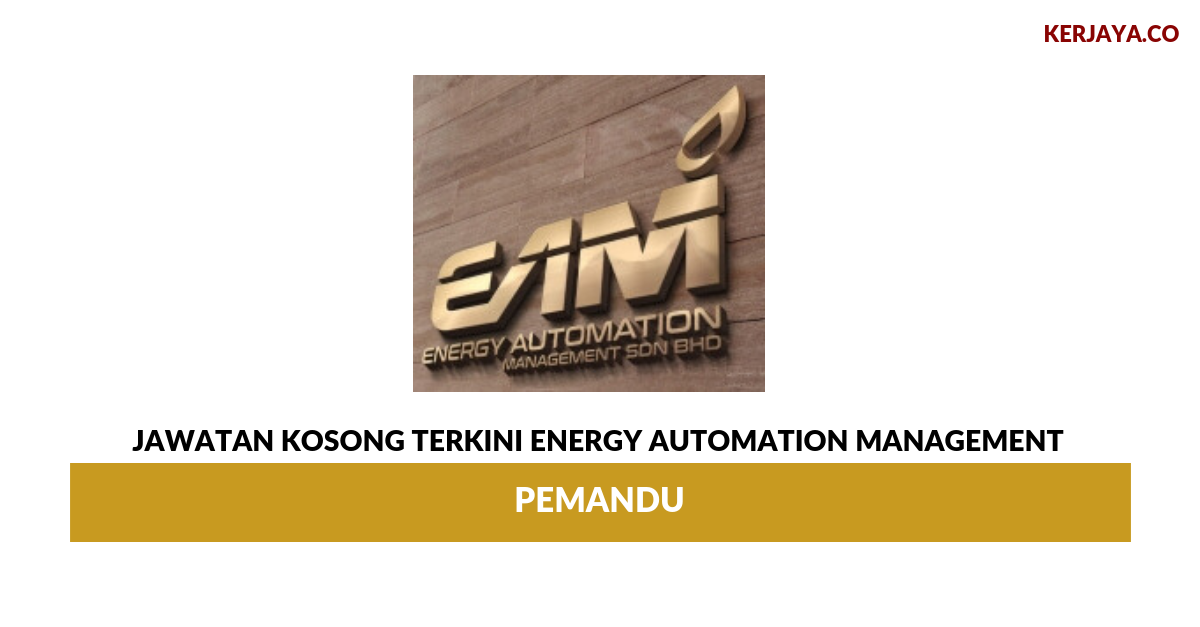 Jawatan Kosong Terkini Energy Automation Management