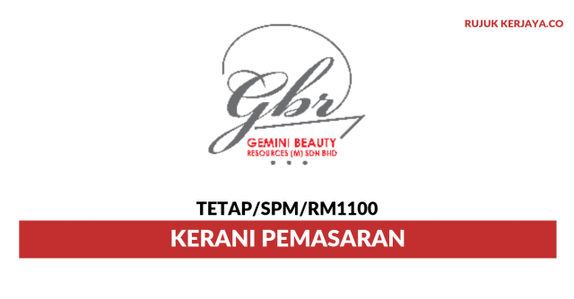 Gemini Beauty Resources ~ Kerani Pemasaran