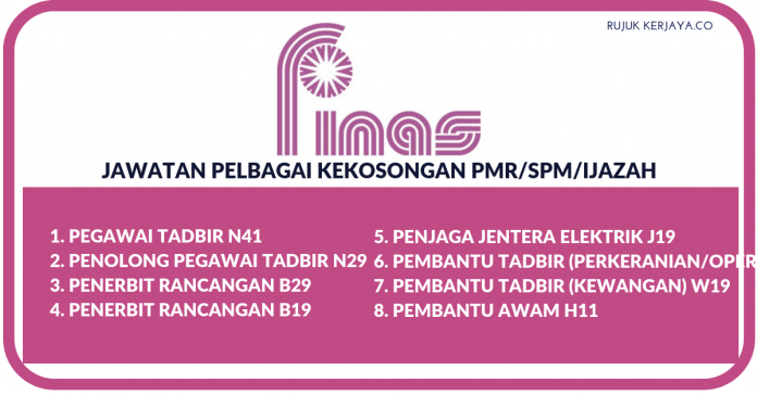 Jawatan Kosong FINAS Pelbagai Kekosongan Jawatan Jawatan Kosong FINAS Pelbagai Kekosongan Jawatan