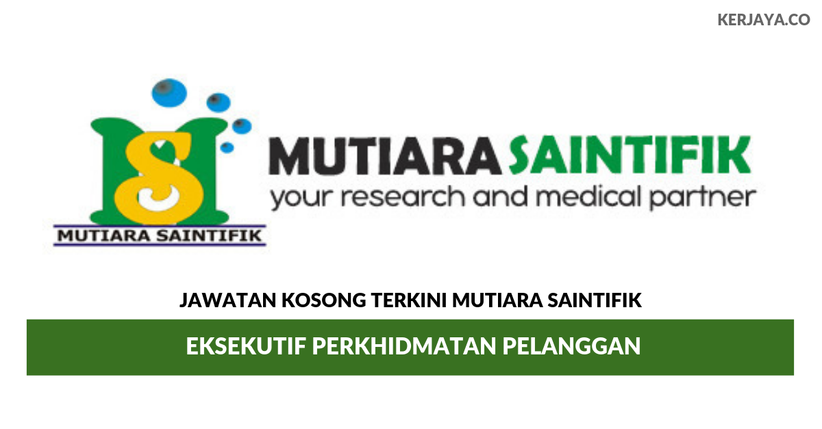Permohonan Jawatan Kosong Mutiara Saintifik