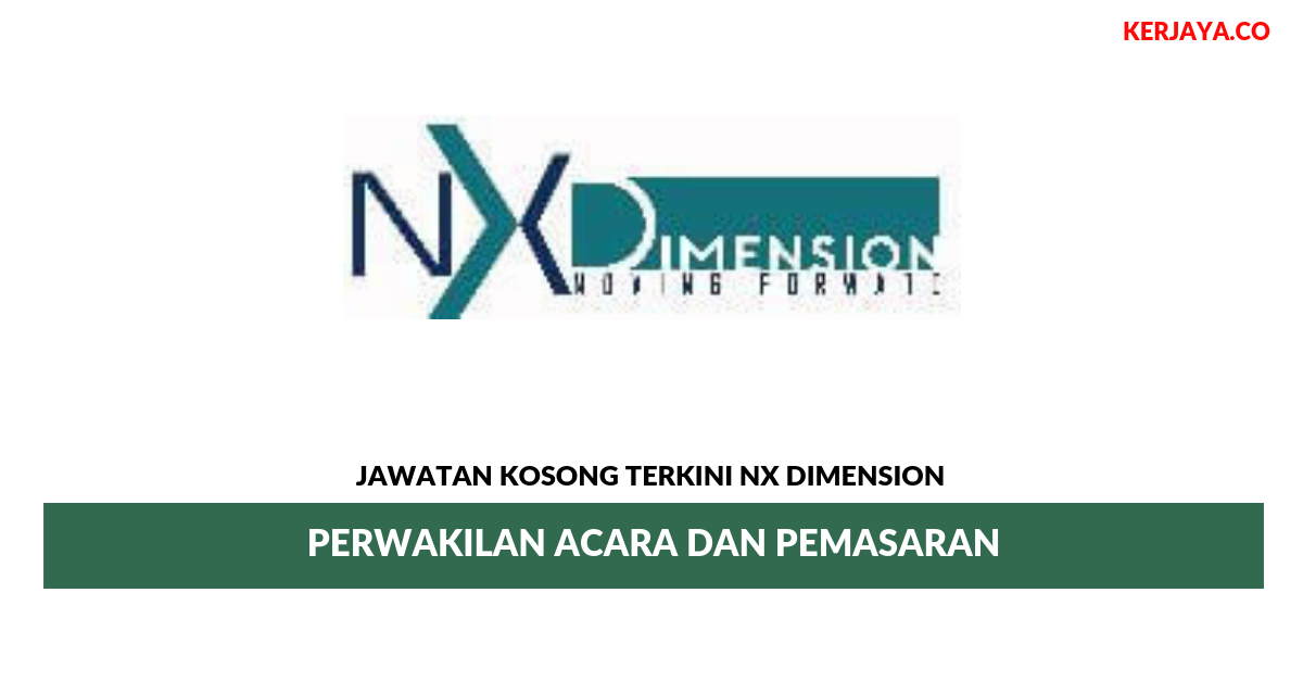 Permohonan Jawatan Kosong Nx Dimension