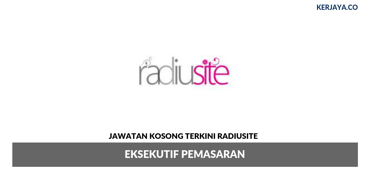 Permohonan Jawatan Kosong Radiusite