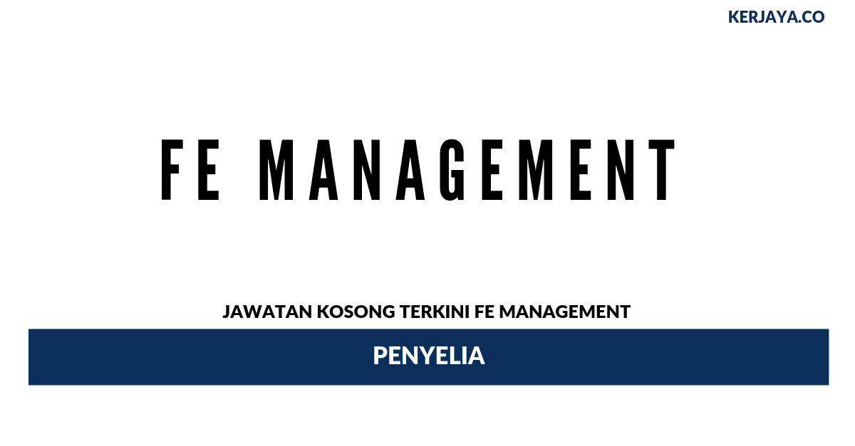Permohonan Jawatan Kosong FE Management