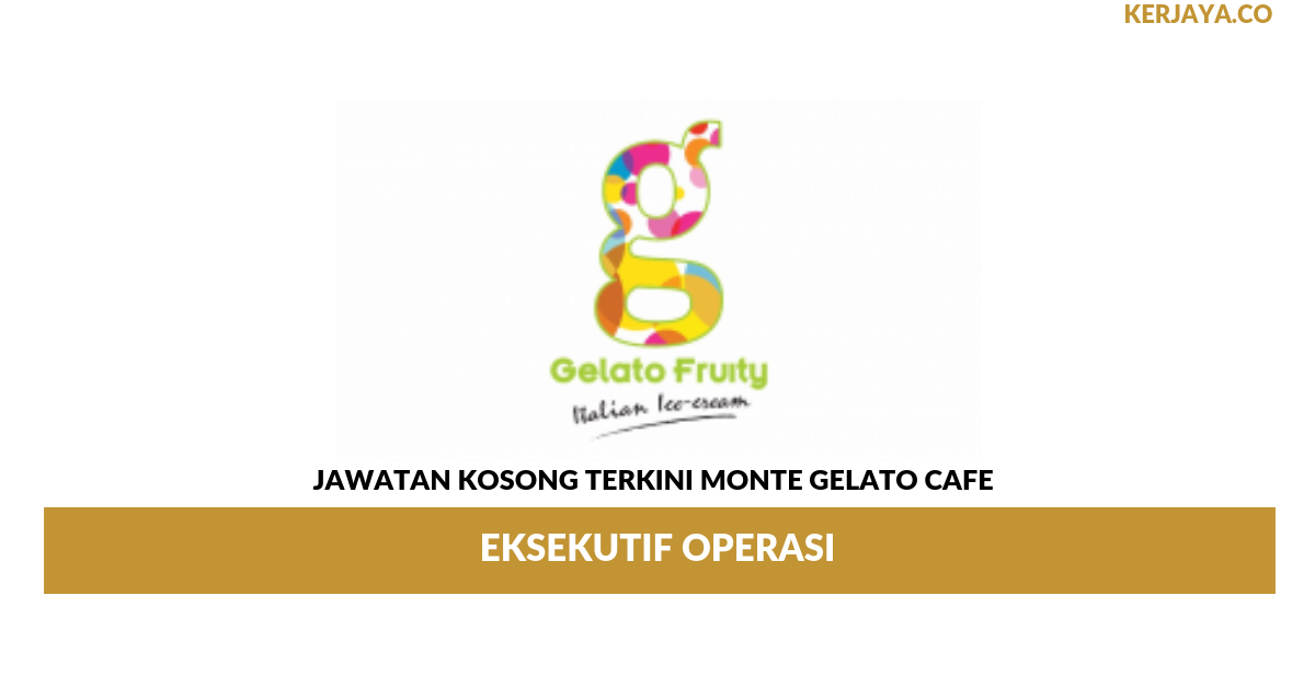 Permohonan Jawatan Kosong Gelato Fruity