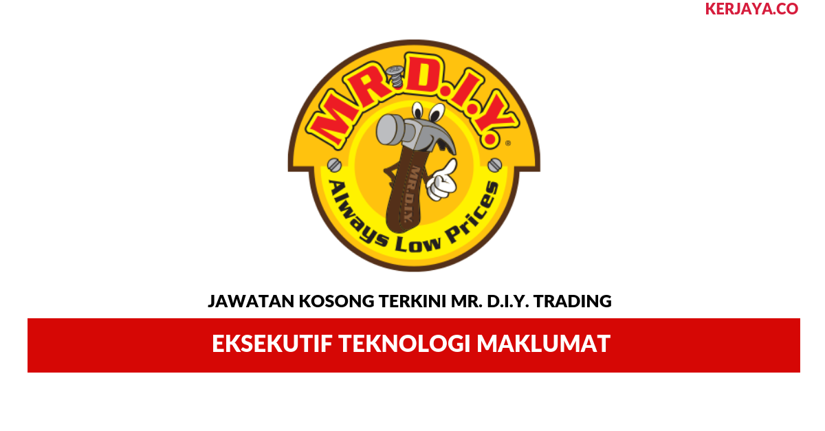 Permohonan Jawatan Kosong Mr. D.I.Y. Trading