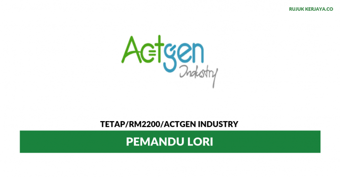 Actgen Industry Sdn Bhd Actgen Industry ~ Pemandu Lori