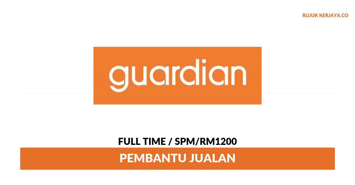 Guardian Health And Beauty Sdn Bhd • Kerja Kosong Kerajaan