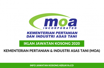 Jawatan Kementerian Pertanian dan Industri Asas Tani (MOA)