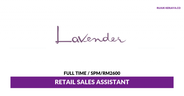 Lavender Confectionery & Bakery ~ Retail Sales Assistant