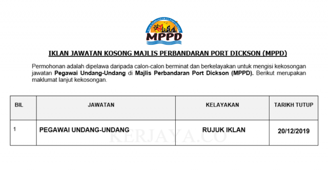Majlis Perbandaran Port Dickson ~ Pegawai Undang-Undang