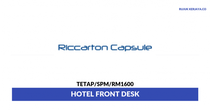 Riccarton Capsule Hotel Riccarton Capsule Hotel ~ Hotel Front Desk