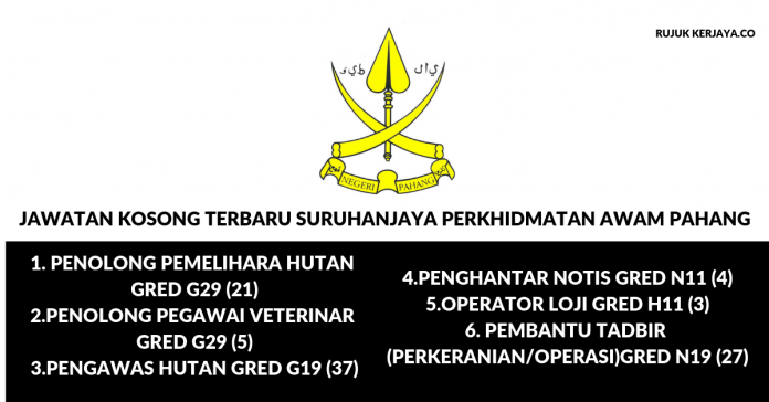 Suruhanjaya Perkhidmatan Awam Pahang (1) Suruhanjaya Perkhidmatan Awam Pahang ~ Pentadbiran & Pengurusan