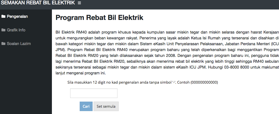 Cara Menyemak Rebat Bil Elektrik RM40 Sama Ada Layak Atau ...